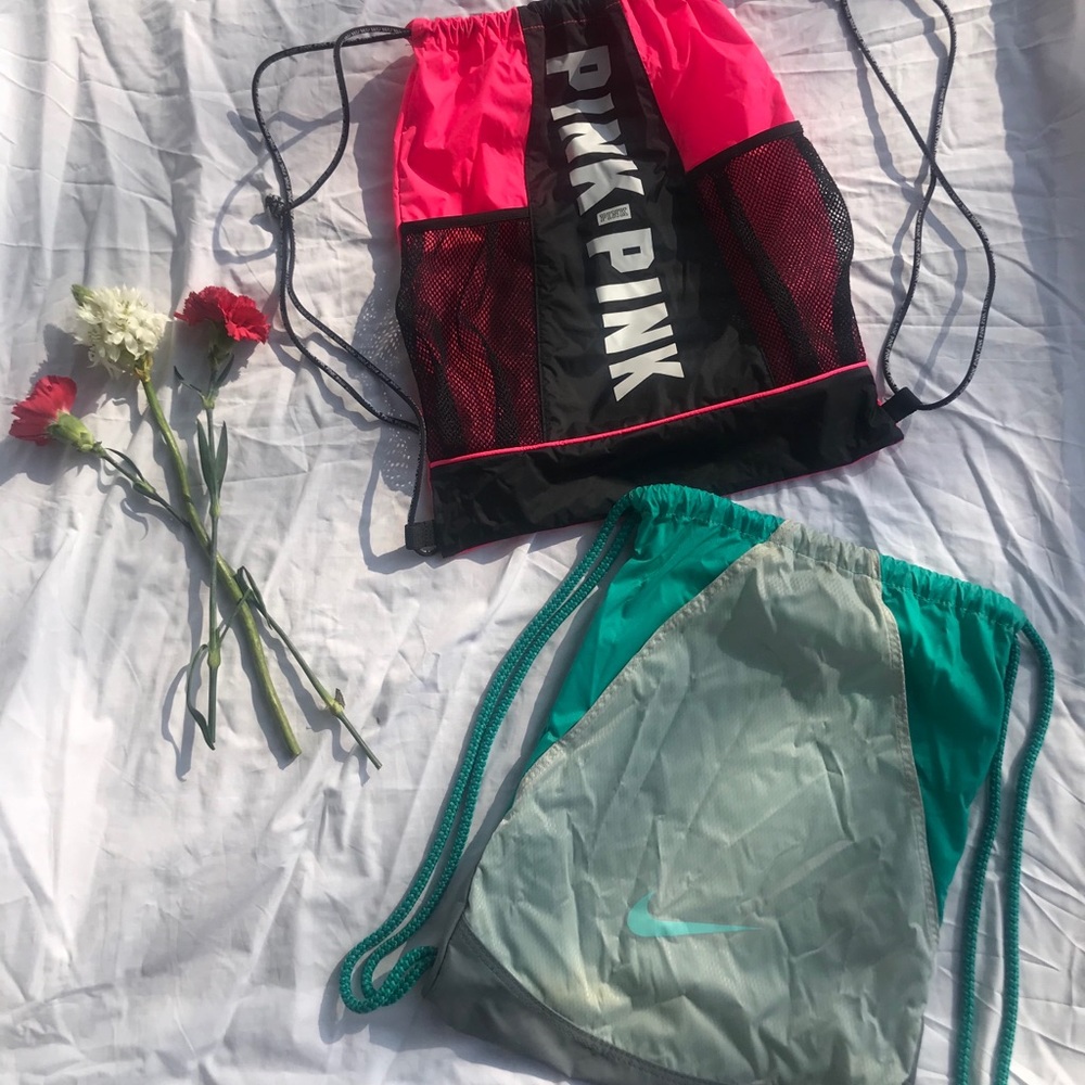 Nike & Victoria secret string bags